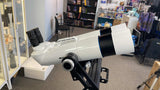 Like New Orion 100mm BT-100 ED 90-degree Binocular Telescopes, Orion U-Mount, Orion Paragon Plus tripod