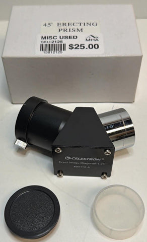 Used Celestron 1.25" Erect Image 45° Diagonal