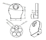 ZWO 5-position EFW Mini (5 x 1.25″ and 5 x 31mm)