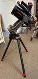 black-tube C8 SCT with clock drive on wedge and tripod