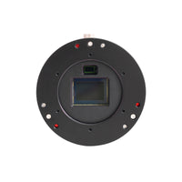 Sensor face of the ZWO ASI2600MM Air with the APS-C mono sensor and the small guide sensor above it