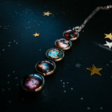 Nebula Rainbow Pendant Necklace